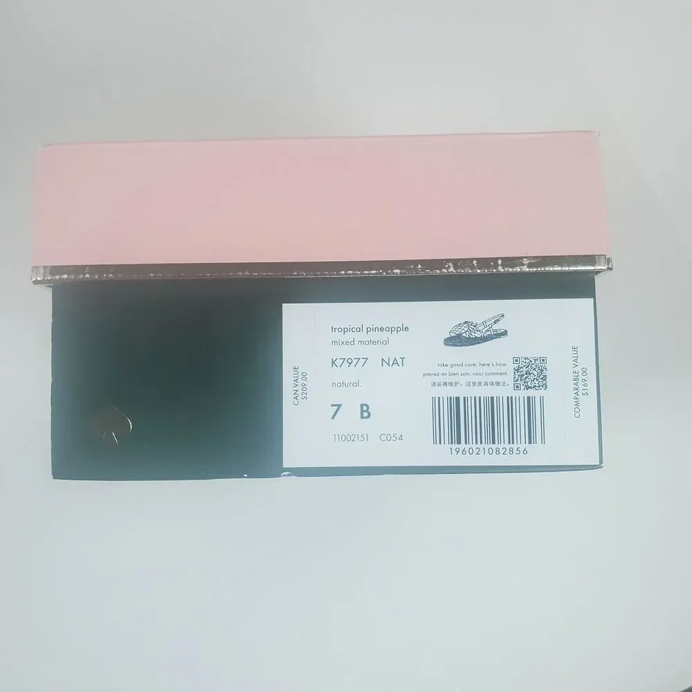 NEW Kate Spade Women’s Sandals Size 7 Yellow Pineapple Slingback Espadrille - Picture 9 of 9